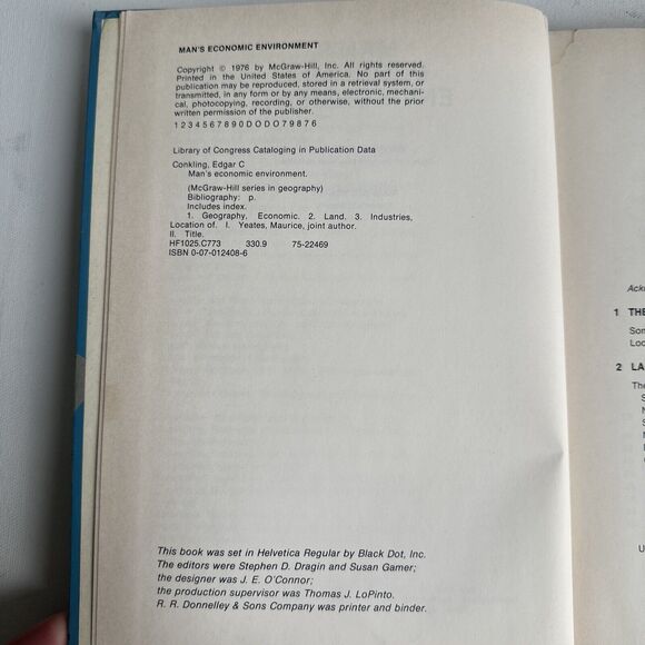 Mans Economic Environment 1976 Conkling Yeates - Picture 8 of 16